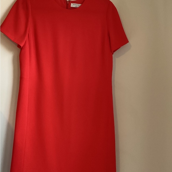 BABATON Patricio Mini Dress Womens 8 Red A-Line Silhouette Career Luxury Classic - Picture 15 of 16